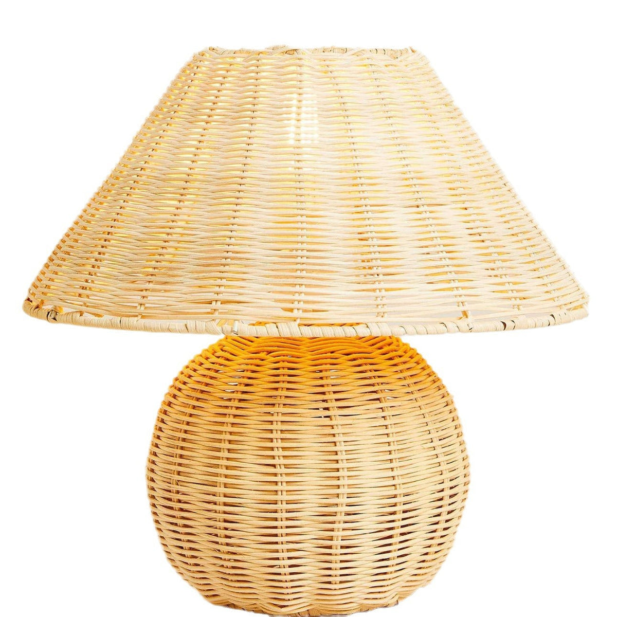 Handcrafted Rattan Table Lamp | High & Bury