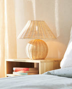 Handcrafted Rattan Table Lamp | High & Bury