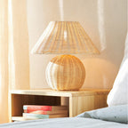 Handcrafted Rattan Table Lamp | High & Bury
