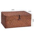 Handcrafted Rectangular Woven Storage Container | High & Bury