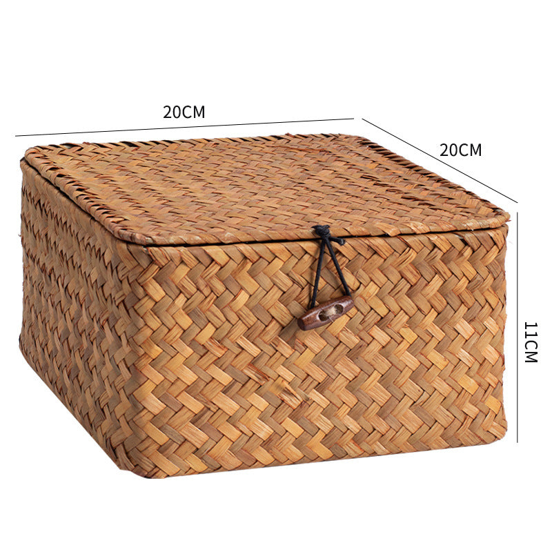 Handcrafted Rectangular Woven Storage Container | High & Bury