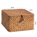 Handcrafted Rectangular Woven Storage Container | High & Bury