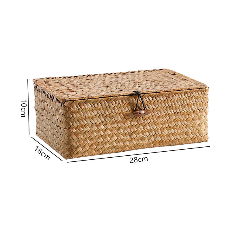 Handcrafted Rectangular Woven Storage Container | High & Bury