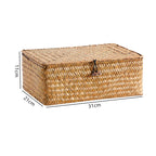 Handcrafted Rectangular Woven Storage Container | High & Bury