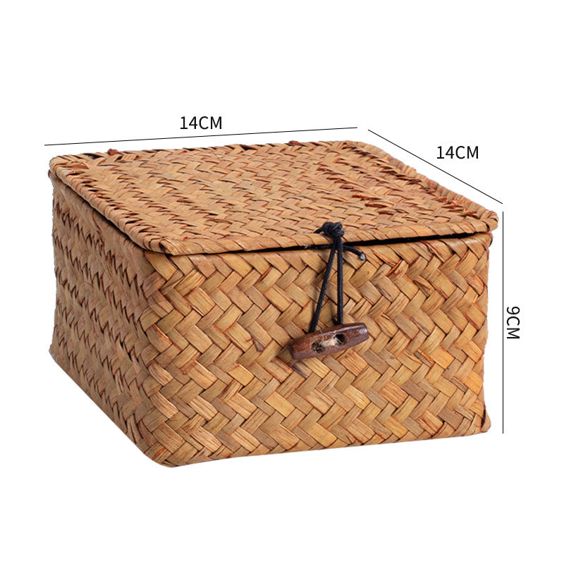 Handcrafted Rectangular Woven Storage Container | High & Bury