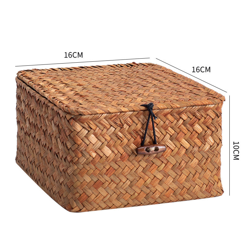 Handcrafted Rectangular Woven Storage Container | High & Bury