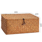 Handcrafted Rectangular Woven Storage Container | High & Bury
