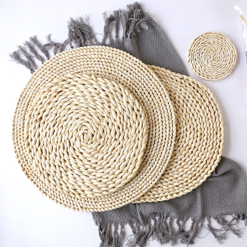 Handcrafted Round Woven Coaster | High & Bury