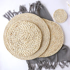 Handcrafted Round Woven Coaster | High & Bury