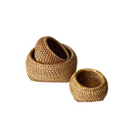 Handcrafted Storage Basket Box Green Brown | High & Bury