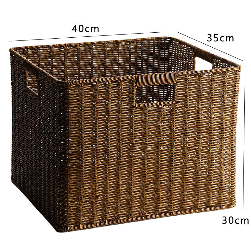 Handcrafted Storage Basket Dark Coffee | High & Bury