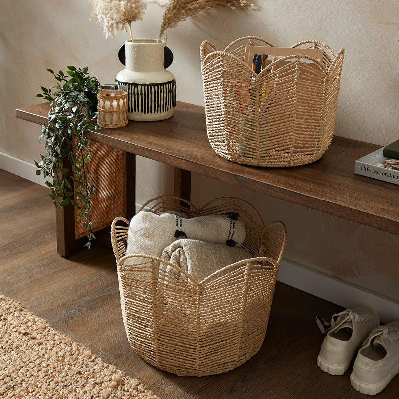 Handcrafted Storage Basket in Leaf Design | High & Bury