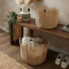 Handcrafted Storage Basket in Leaf Design | High & Bury