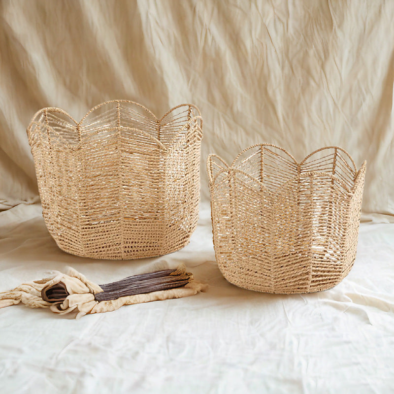 Handcrafted Storage Basket in Leaf Design | High & Bury