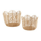 Handcrafted Storage Basket in Leaf Design | High & Bury