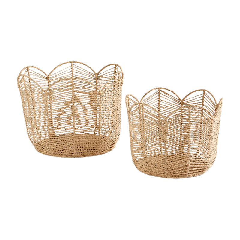 Handcrafted Storage Basket in Leaf Design | High & Bury