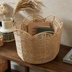 Handcrafted Storage Basket in Leaf Design | High & Bury