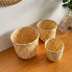 Handcrafted Storage Basket made of Bamboo Fiber | High & Bury