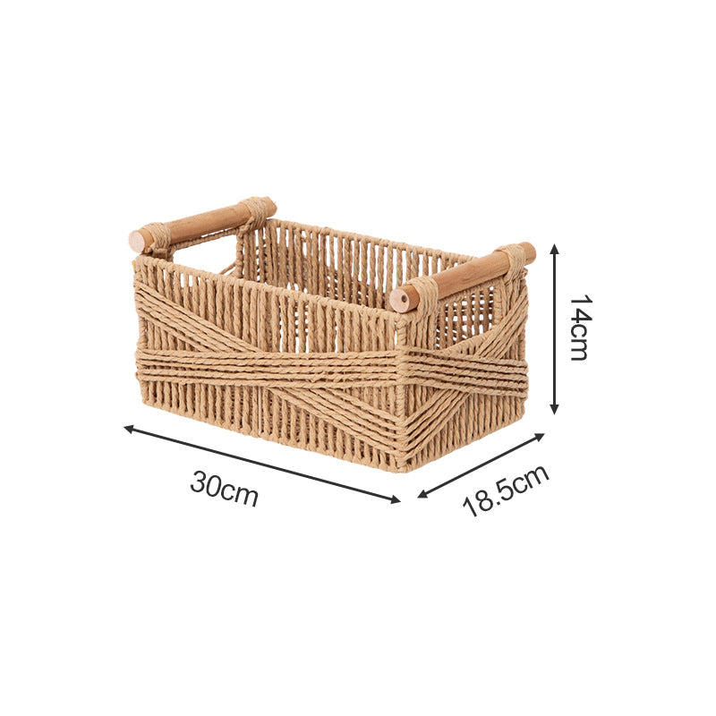 Handcrafted Storage Basket made of Braided Natural Material | High & Bury