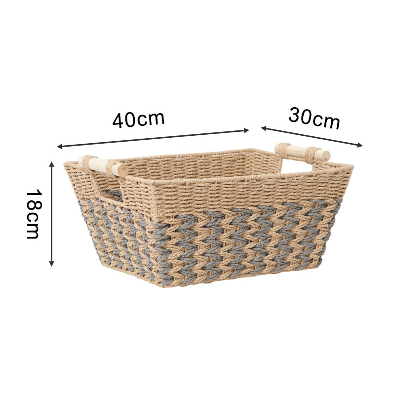 Handcrafted Storage Basket made of Braided Natural Material | High & Bury