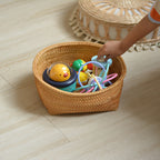 Handcrafted Storage Basket made of Natural Rattan | High & Bury