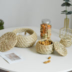 Handcrafted Storage Basket Set made of Natural Rattan | High & Bury