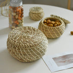 Handcrafted Storage Basket Set made of Natural Rattan | High & Bury