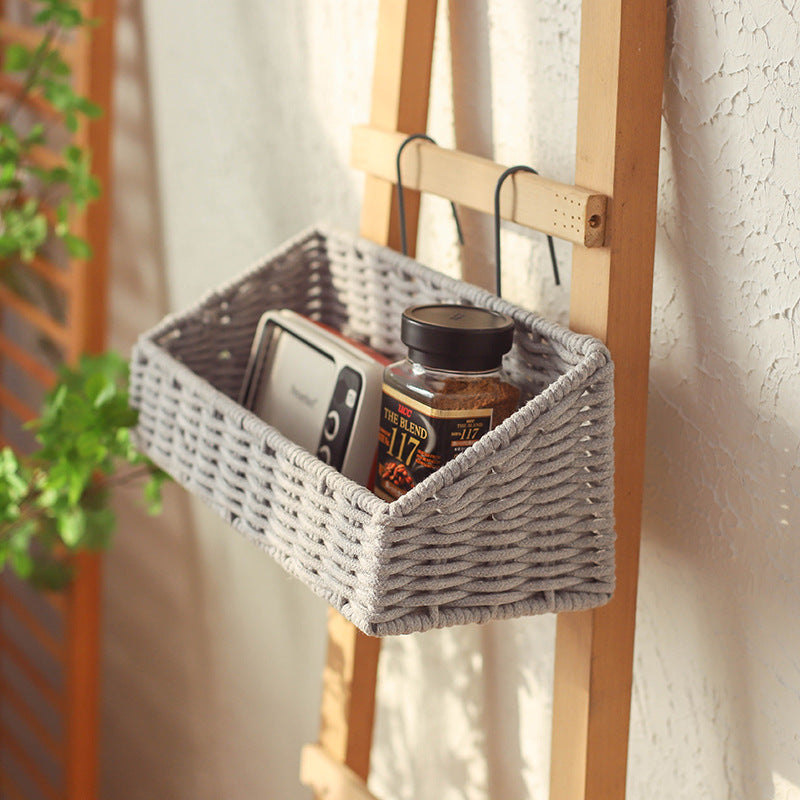 Handcrafted Storage Basket Small Wood | High & Bury