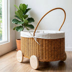 Handcrafted Storage Basket Soft Textile Handwoven | High & Bury