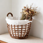 Handcrafted Storage Basket with Cotton Lining | High & Bury