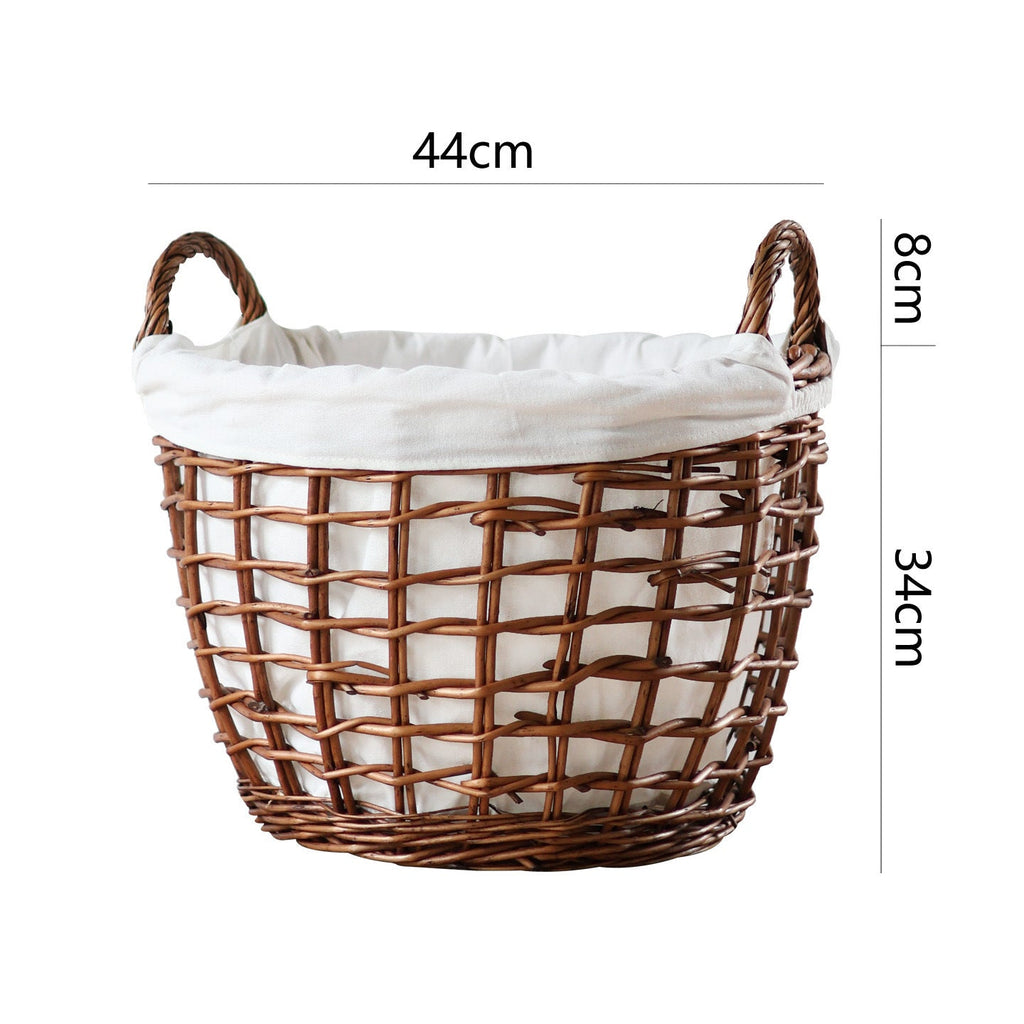 Handcrafted Storage Basket with Cotton Lining | High & Bury