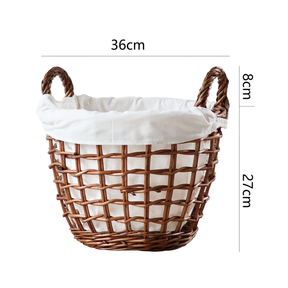 Handcrafted Storage Basket with Cotton Lining | High & Bury