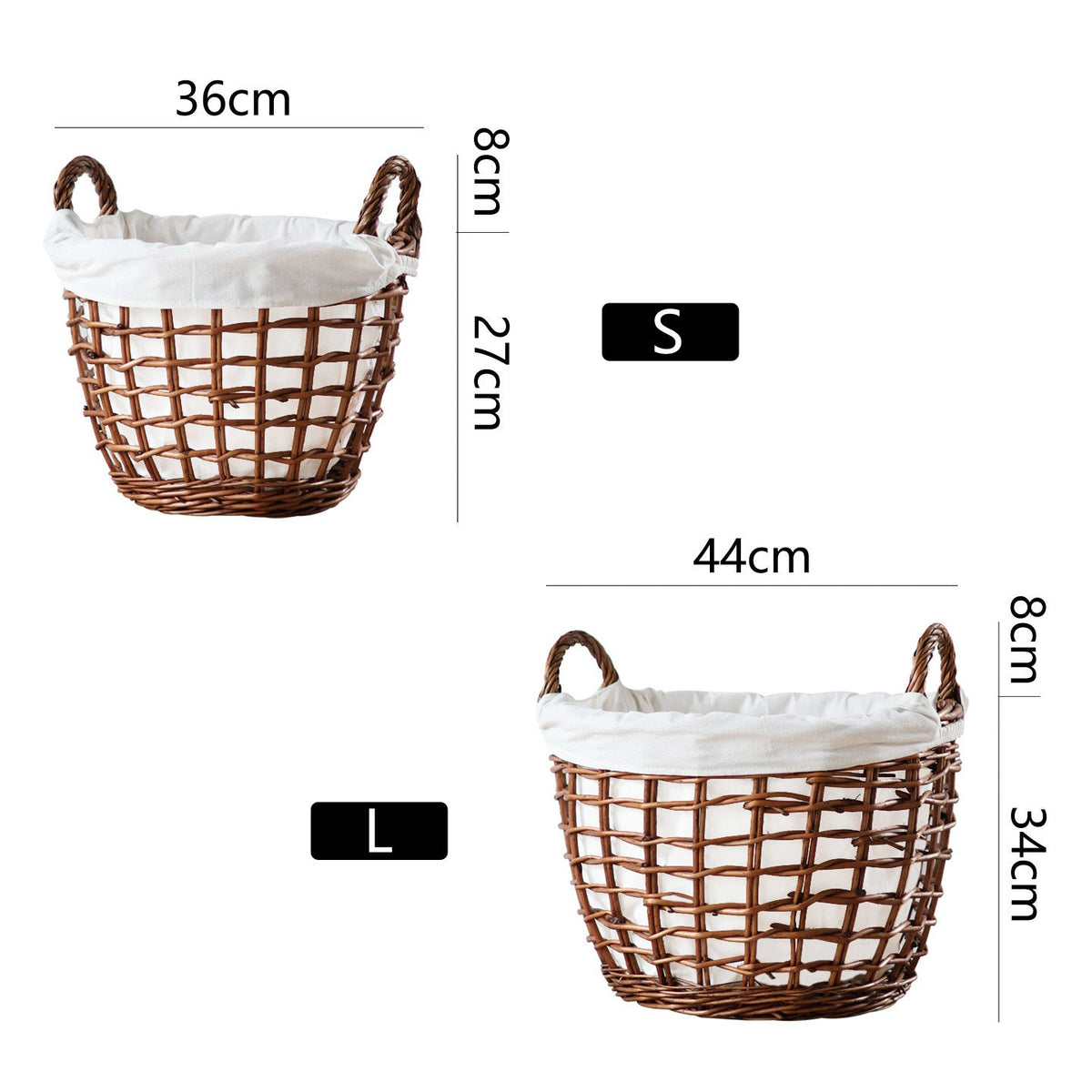 Handcrafted Storage Basket with Cotton Lining | High & Bury