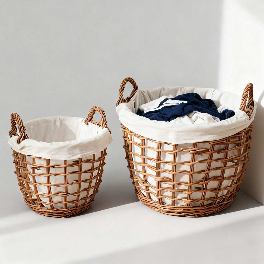 Handcrafted Storage Basket with Cotton Lining | High & Bury