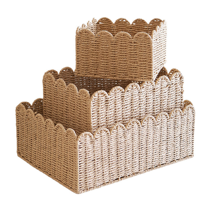 Handcrafted Storage Basket with Curved Edge | High & Bury