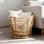 Handcrafted Storage Basket with Fabric Insert | High & Bury