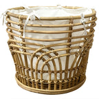 Handcrafted Storage Basket with Fabric Insert | High & Bury