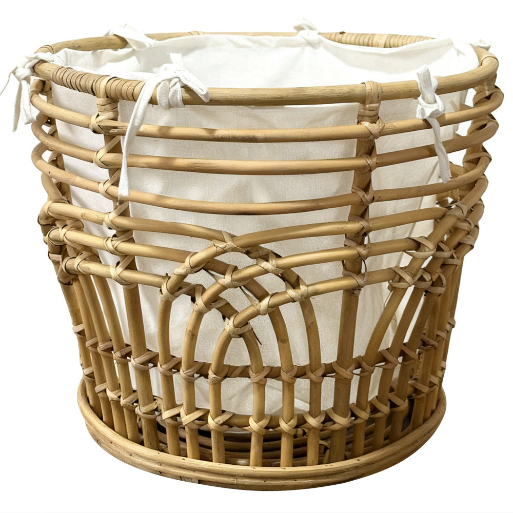 Handcrafted Storage Basket with Fabric Insert | High & Bury