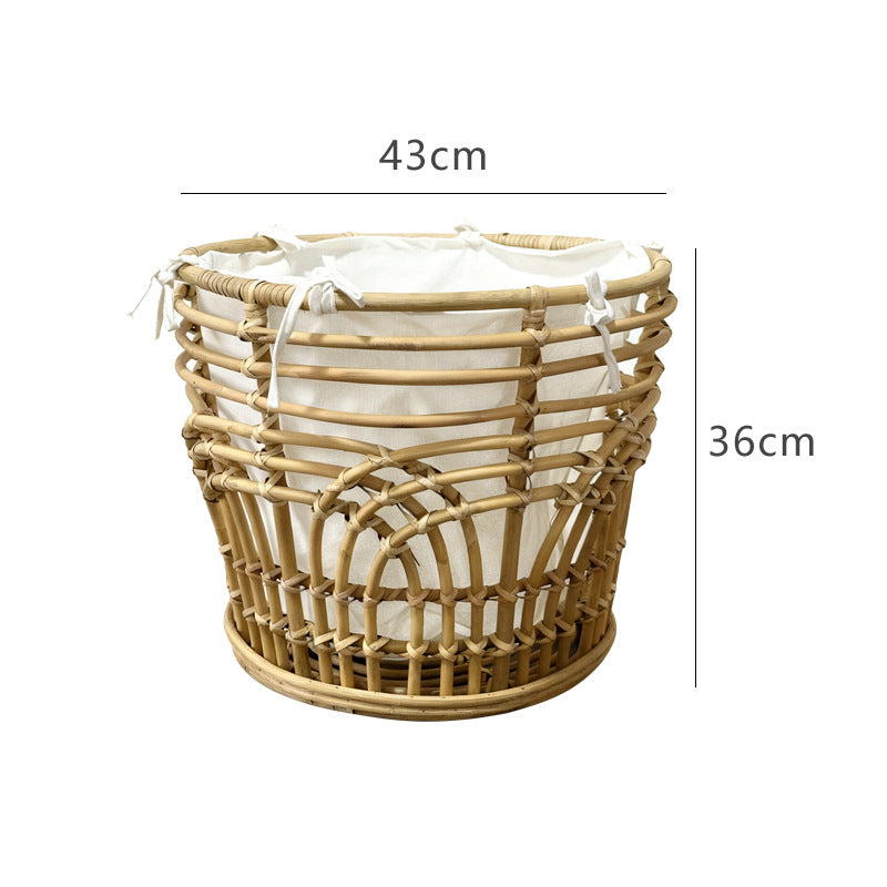 Handcrafted Storage Basket with Fabric Insert | High & Bury