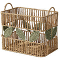 Handcrafted Storage Basket with Leaf Motif | High & Bury
