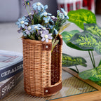 Handcrafted Storage Basket with Leather Handles | High & Bury