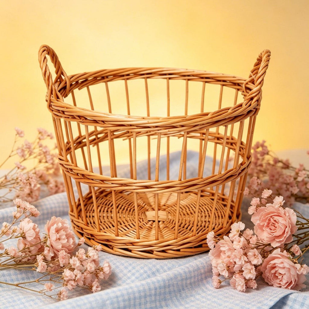 Handcrafted Storage Basket with Weaving | High & Bury