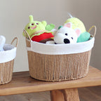 Handcrafted Storage Basket with White Cotton Lining | High & Bury