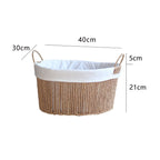 Handcrafted Storage Basket with White Cotton Lining | High & Bury