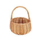 Handcrafted Storage Basket with Wooden Handle | High & Bury