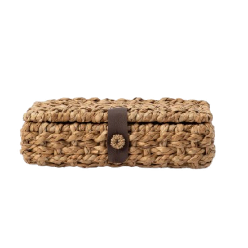 Handcrafted Storage Box made of Braided Natural Material | High & Bury