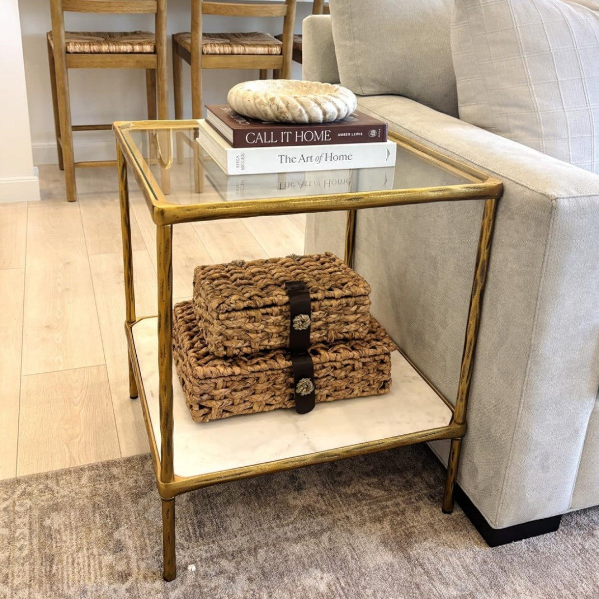 Handcrafted Storage Box made of Braided Natural Material | High & Bury