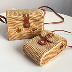 Handcrafted Tote Bag made of Braided Rattan | High & Bury