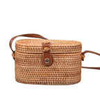 Handcrafted Tote Bag made of Braided Rattan | High & Bury