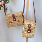 Handcrafted Tote Bag made of Braided Rattan | High & Bury